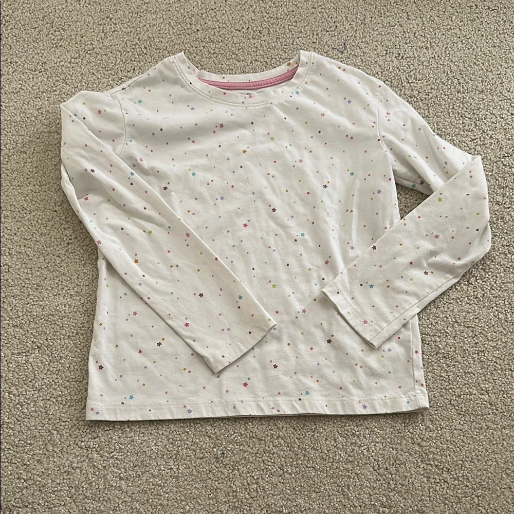 CAT & JACK Colorful Polka Dot Long Sleeve Shirt girls size 8